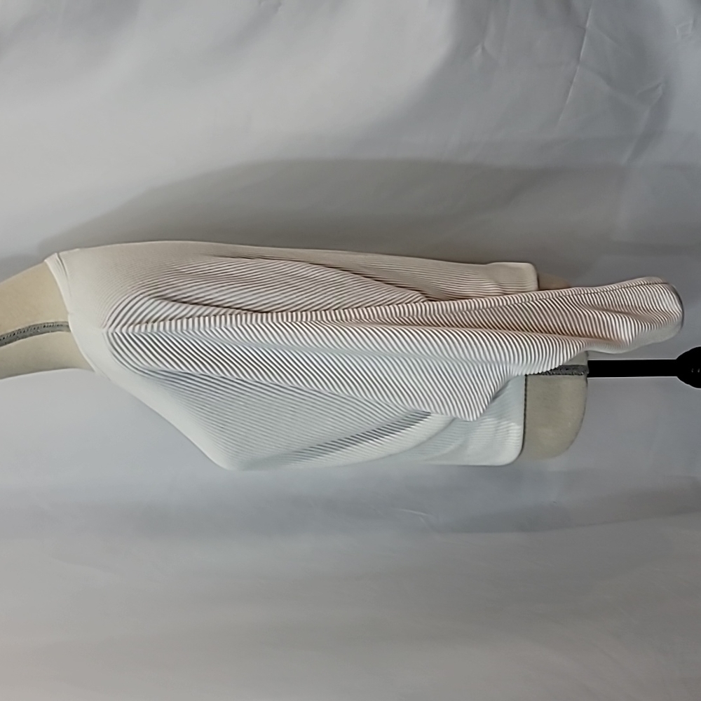 WILFRED Ribbed Viscose Linen Blend Parachute Drop Shoulder Top Blouse - Picture 4 of 9